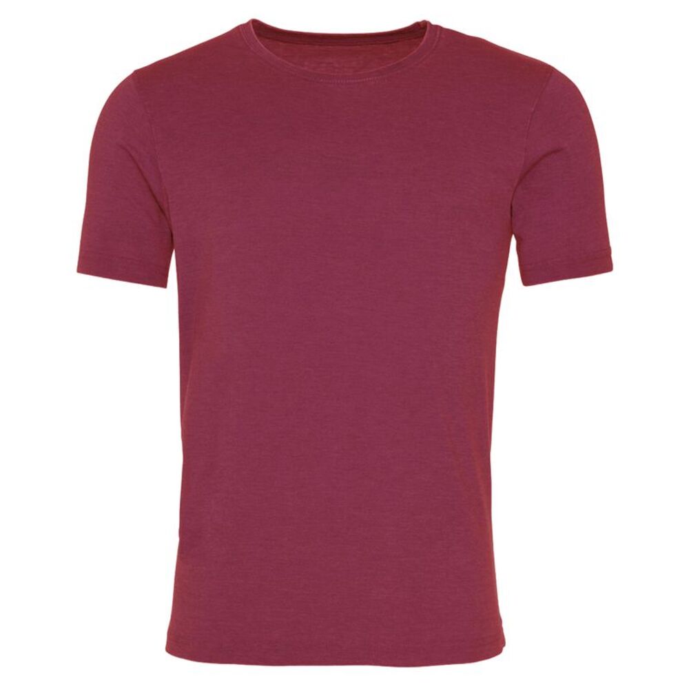 AWDis Mens Washed T Shirt / Washed Burgundy